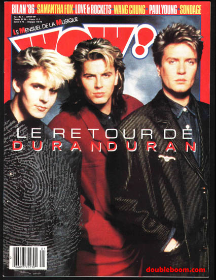 WOW Janvier 1987 - Duran Duran